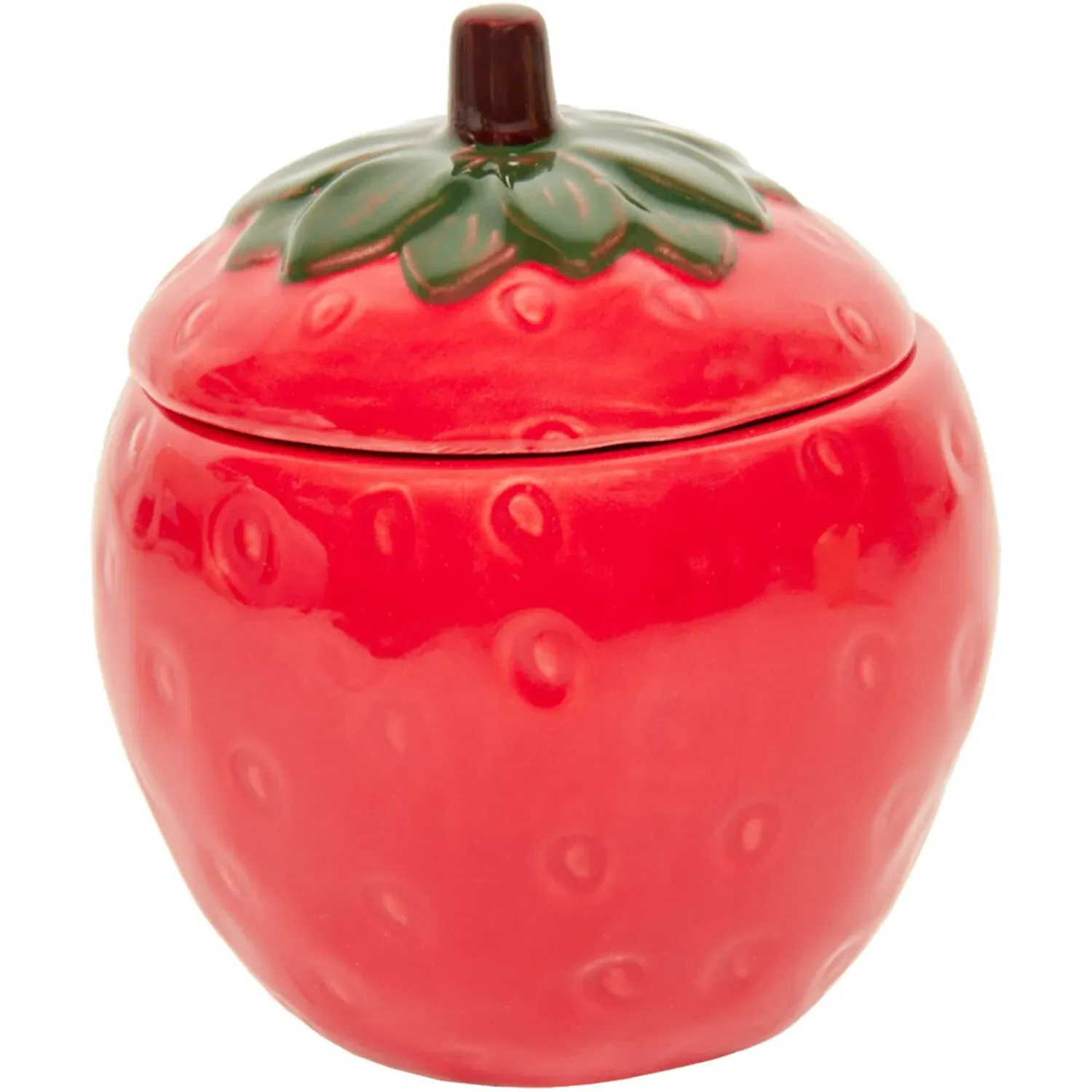 Strawberry Ceramic Candle - Red