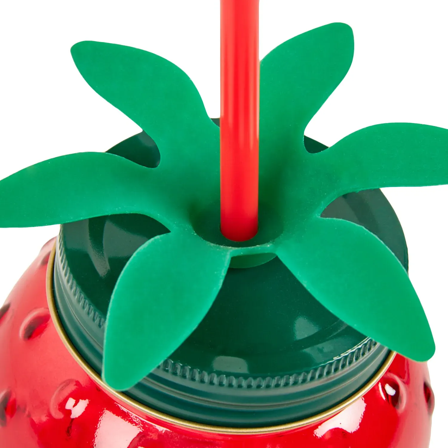 Strawberry Drinking Jar - Red