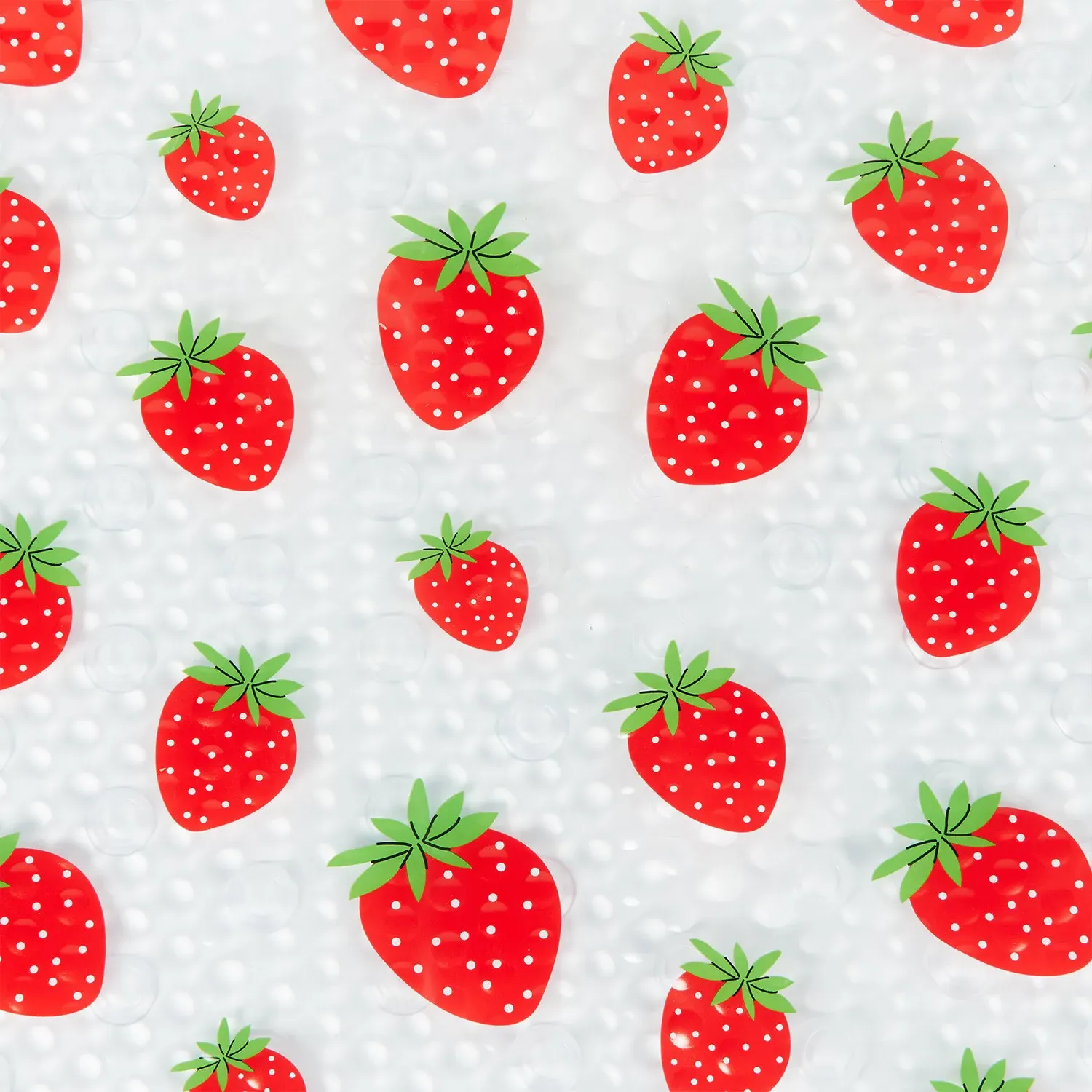 Strawberry Printed Bath Mat - Multicolour