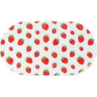 Strawberry Printed Bath Mat - Multicolour