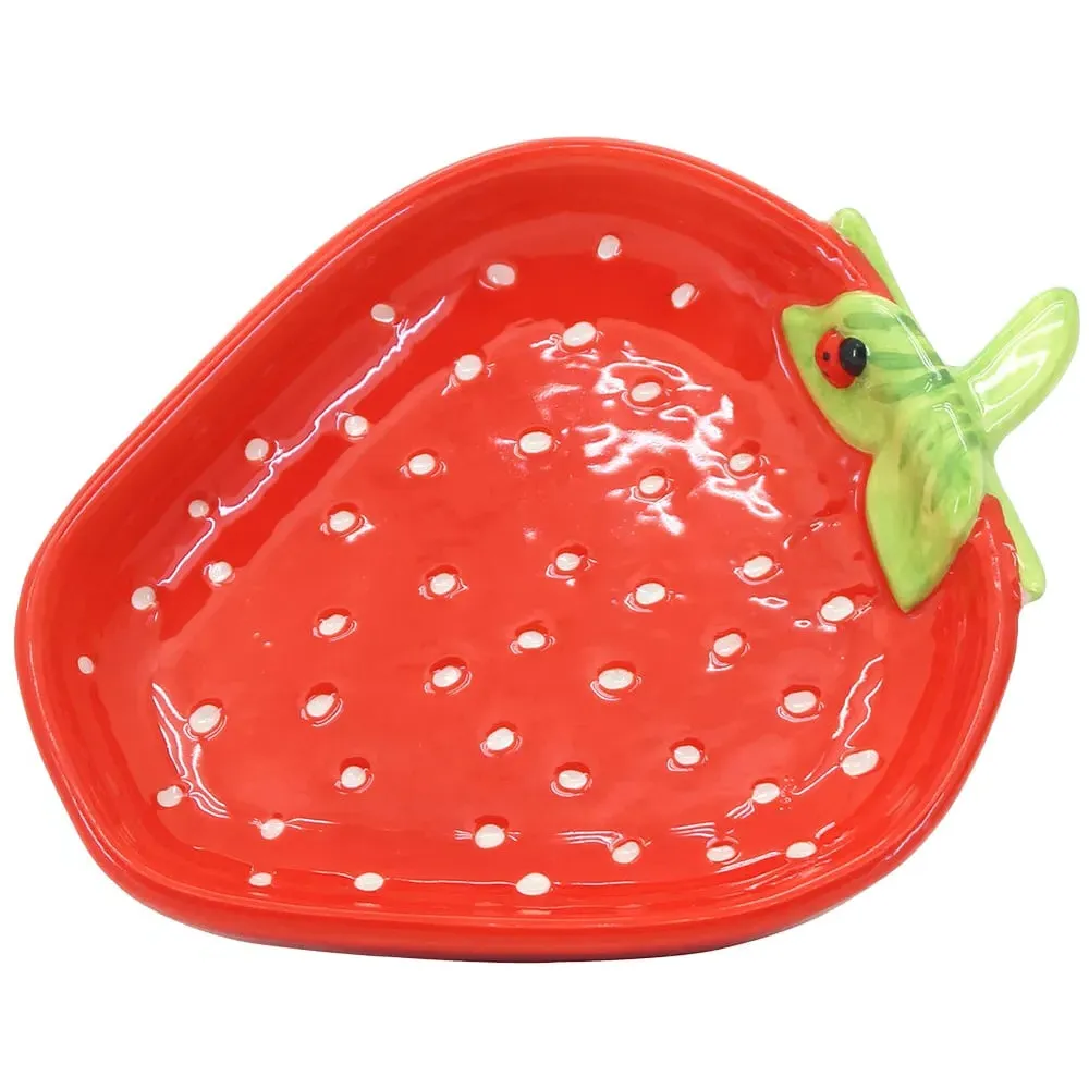 Strawberry Soap Dish - Red