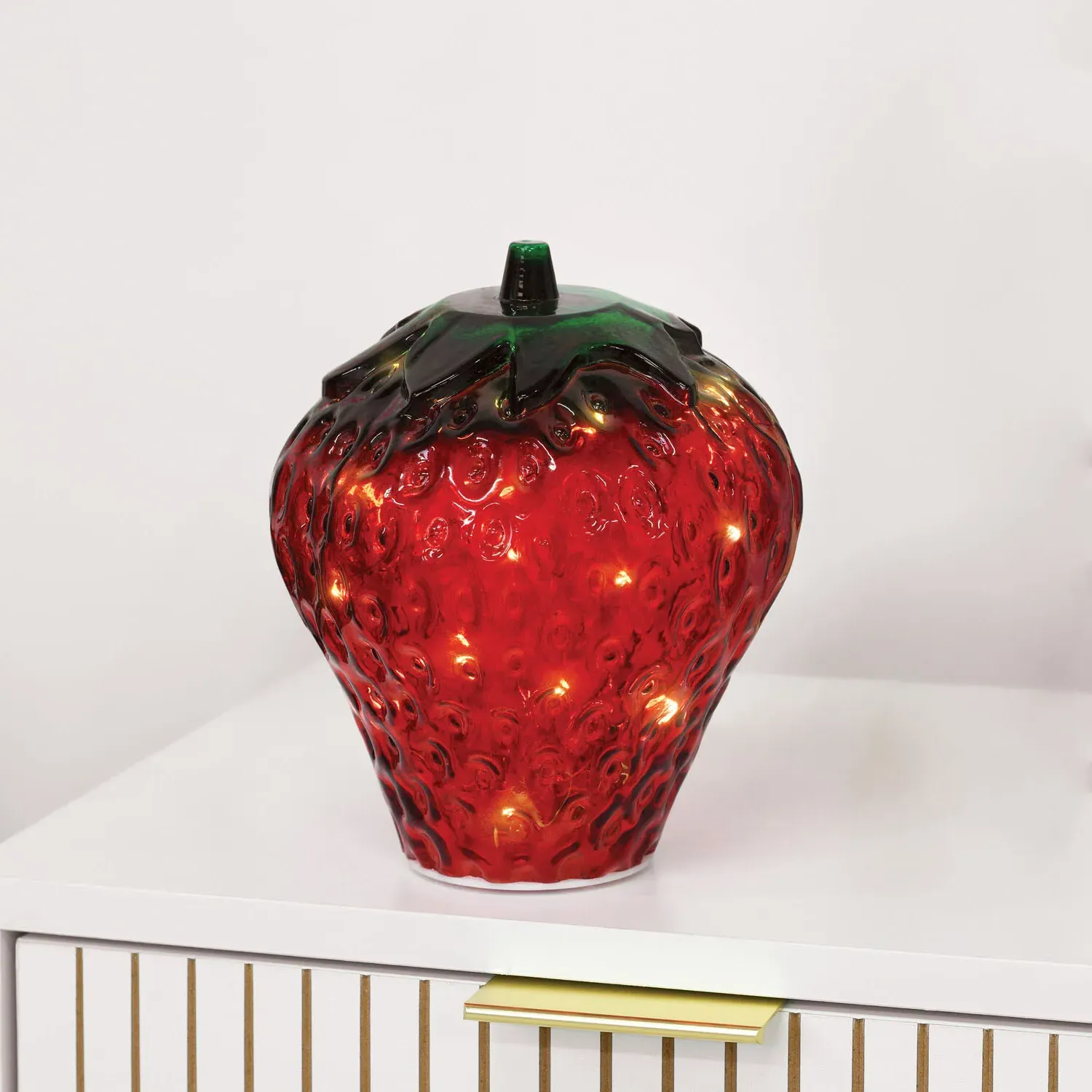 Strawberry Table Lamp - Red, Green