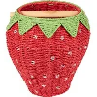 Strawberry Toilet Roll Holder - Red