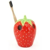 Strawberry Toothbrush Holder - Red