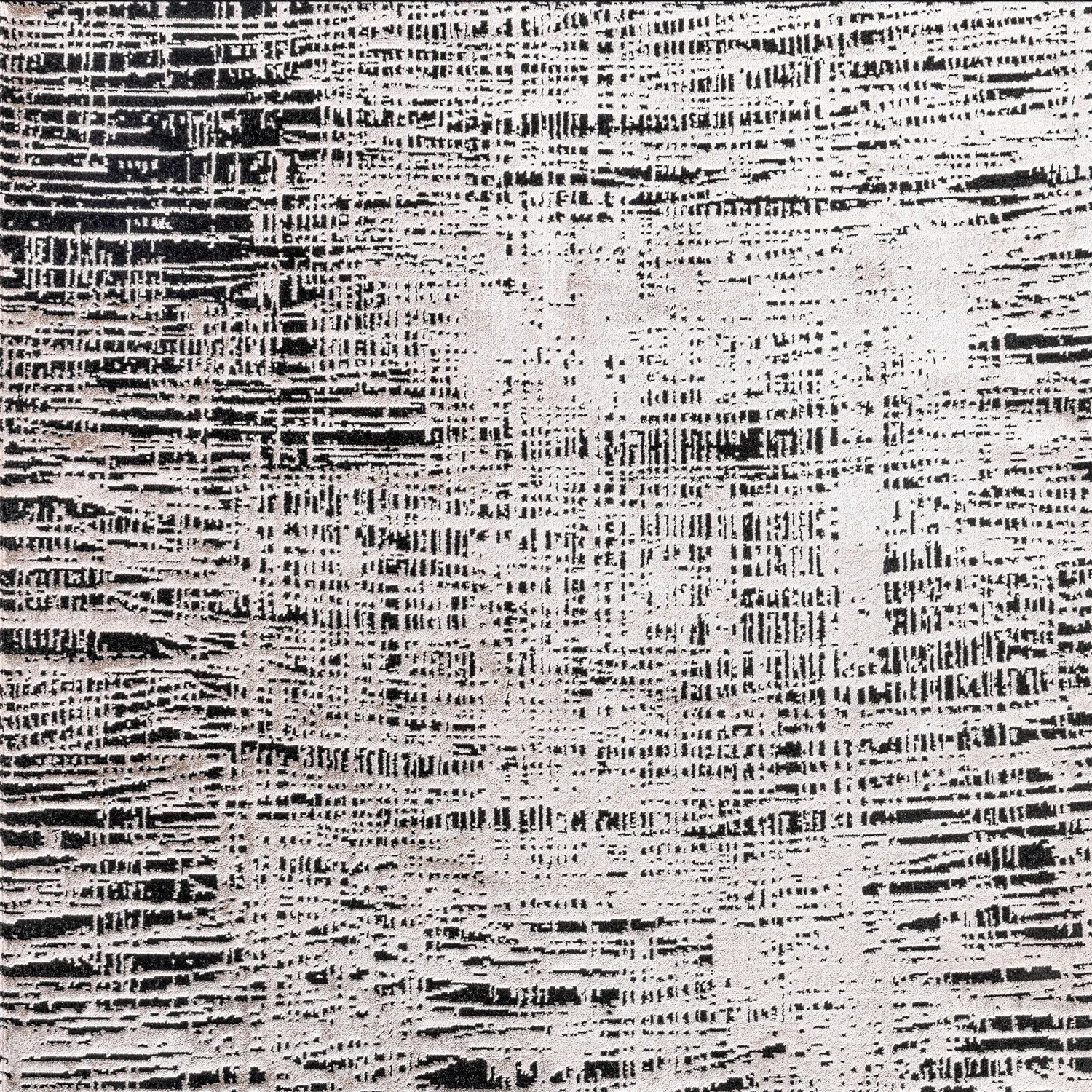 Striato Texture Rug - Black and White