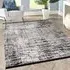 Striato Texture Rug - Black and White
