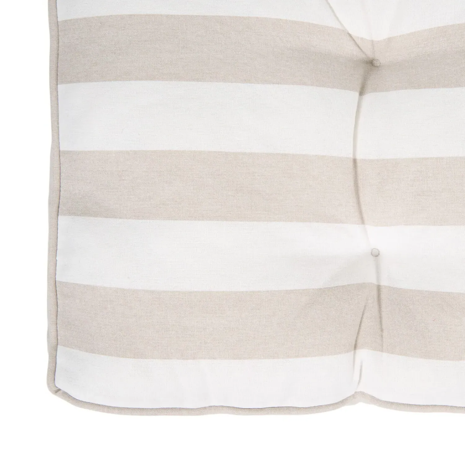 Stripe Bench Pad - Taupe