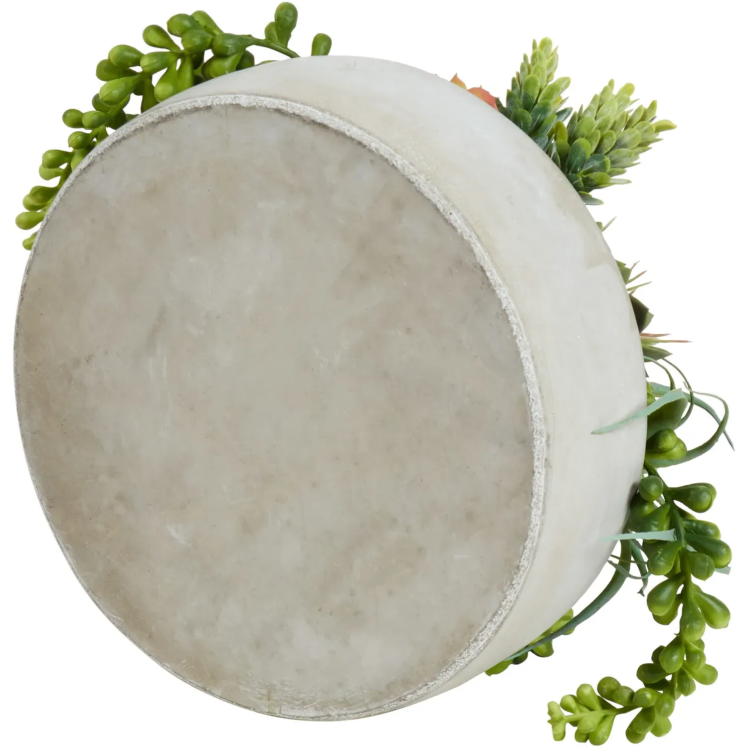 Succulent Artificial Plant - Green, Cement Pot