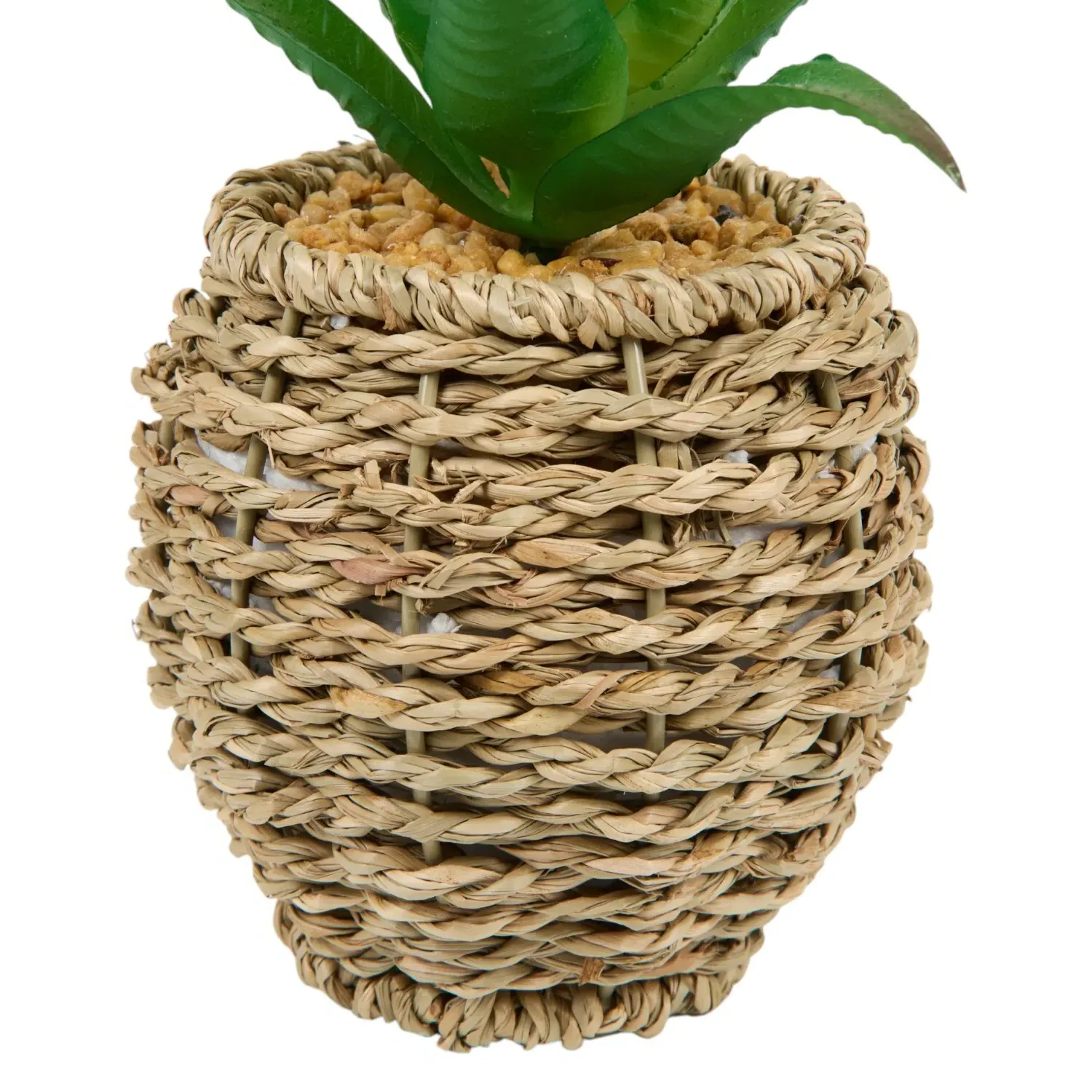 Succulent Artificial Plant - Natural Water Hyacinth Pot