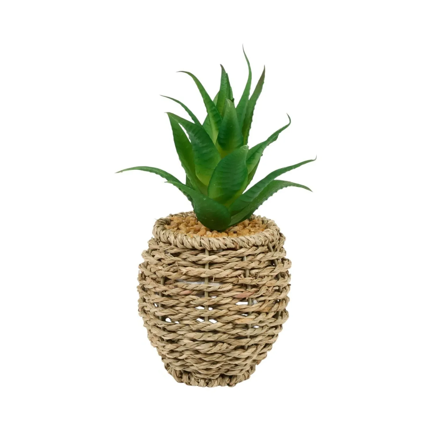 Succulent Artificial Plant - Natural Water Hyacinth Pot