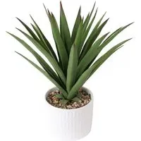 Succulent Artificial Plant - White Ceramic Pot