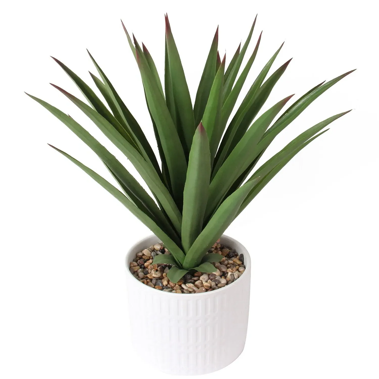 Succulent Artificial Plant - White Ceramic Pot