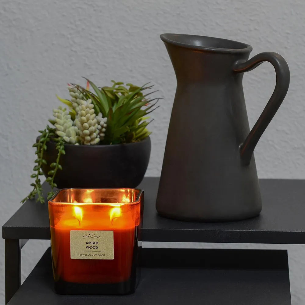 Succulent in Pot - Black