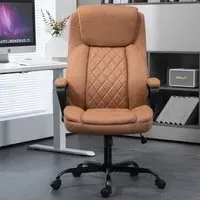 Suffolk High Back Office Chair - Brown