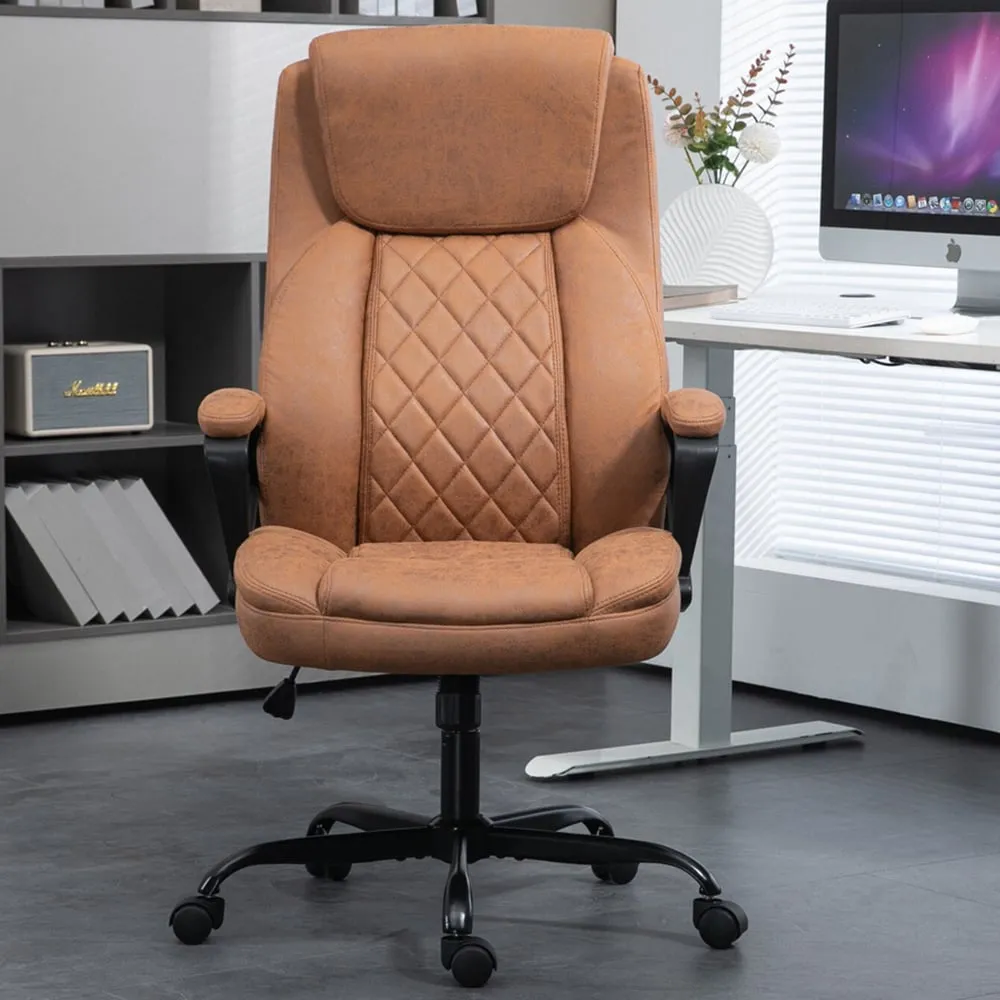Suffolk High Back Office Chair - Brown
