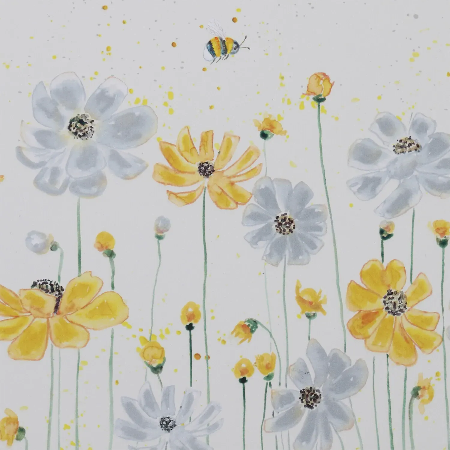 Summer Bees Lap Tray - Grey