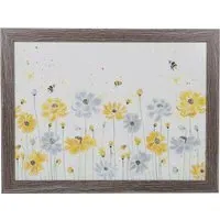 Summer Bees Lap Tray - Grey