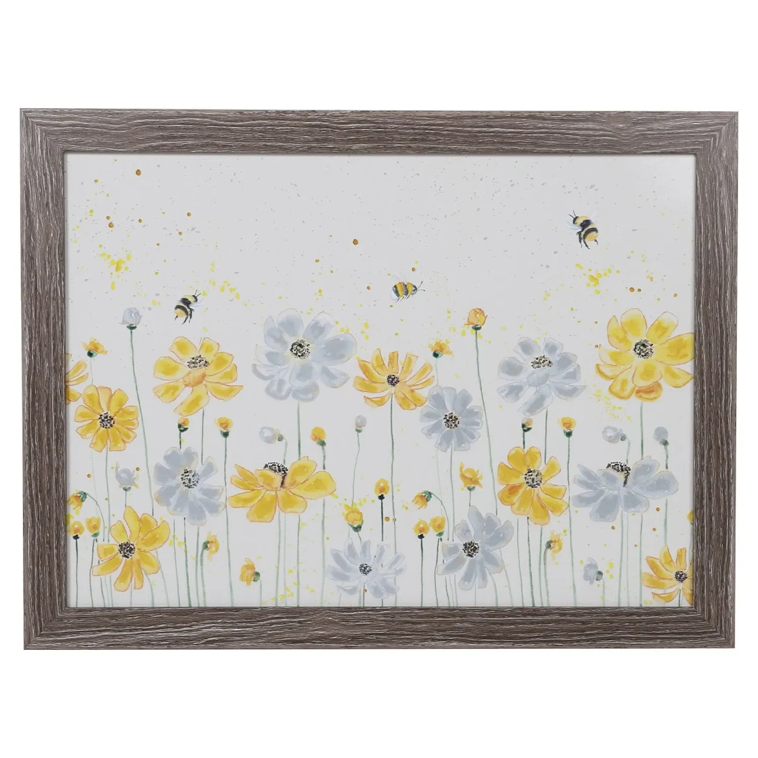 Summer Bees Lap Tray - Grey image