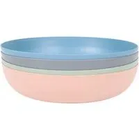 Summer Living Pack of 4 Pasta Bowls - Multicolour