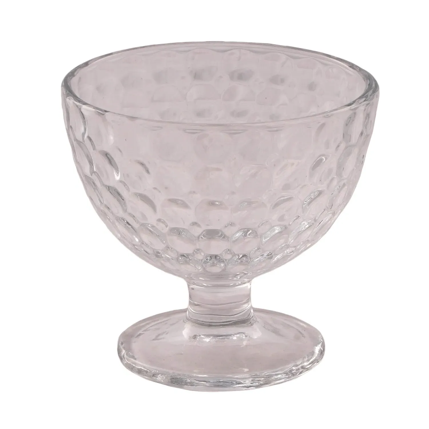 Sundae Glass with Dimpled Design - Clear image