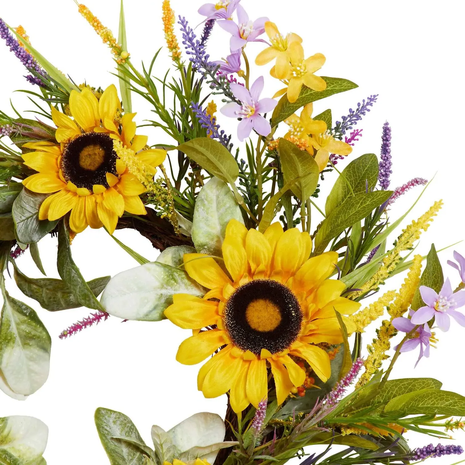 Sunflower Wreath 60cm - Yellow