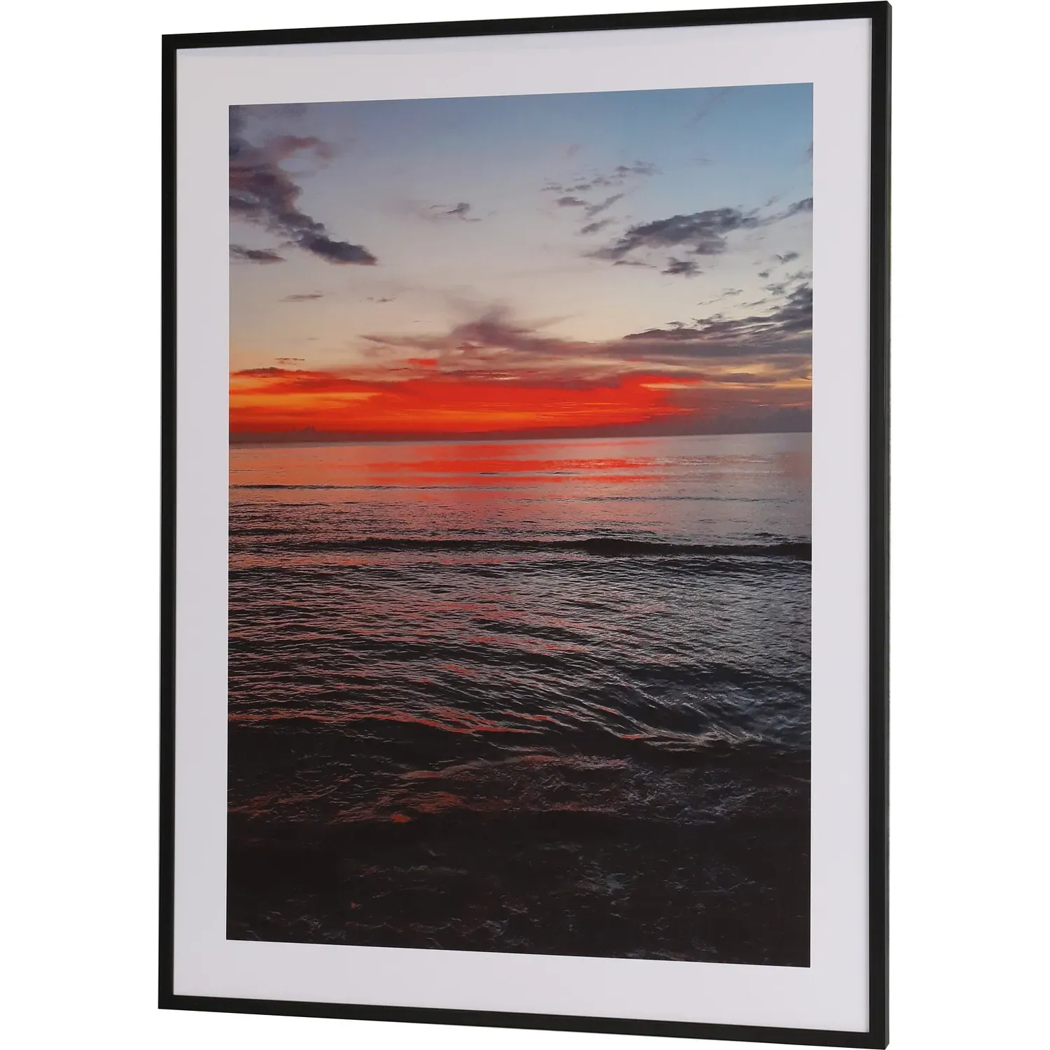 Sunset by the Sea Framed Print