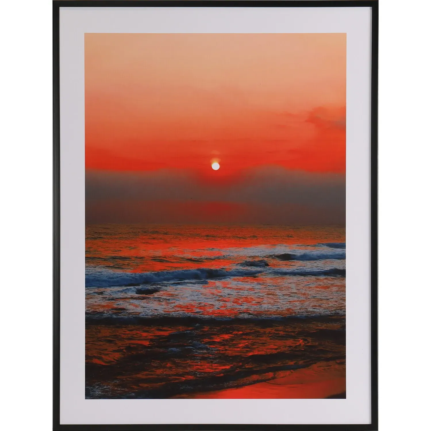 Sunset by the Sea Framed Print