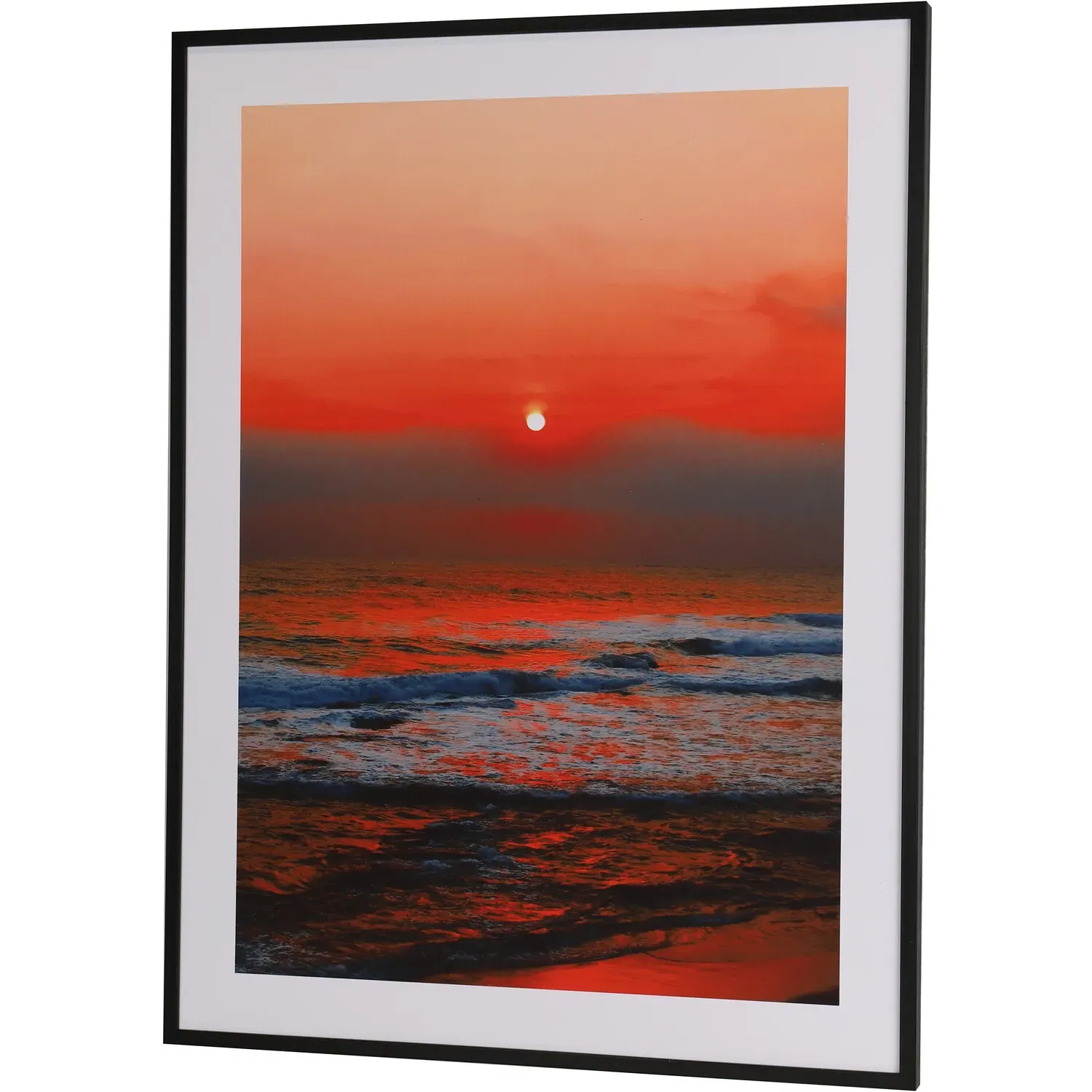 Sunset by the Sea Framed Print