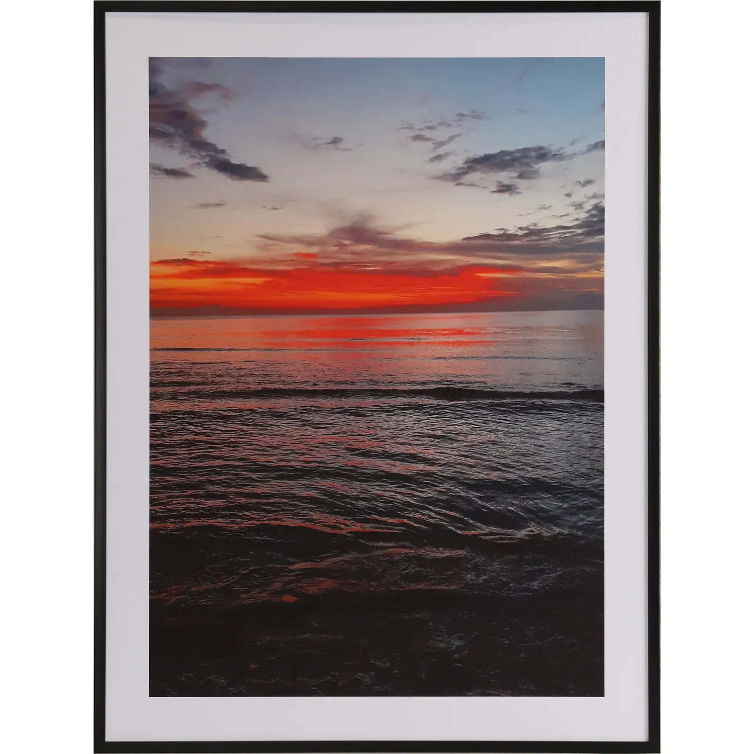 Sunset by the Sea Framed Print