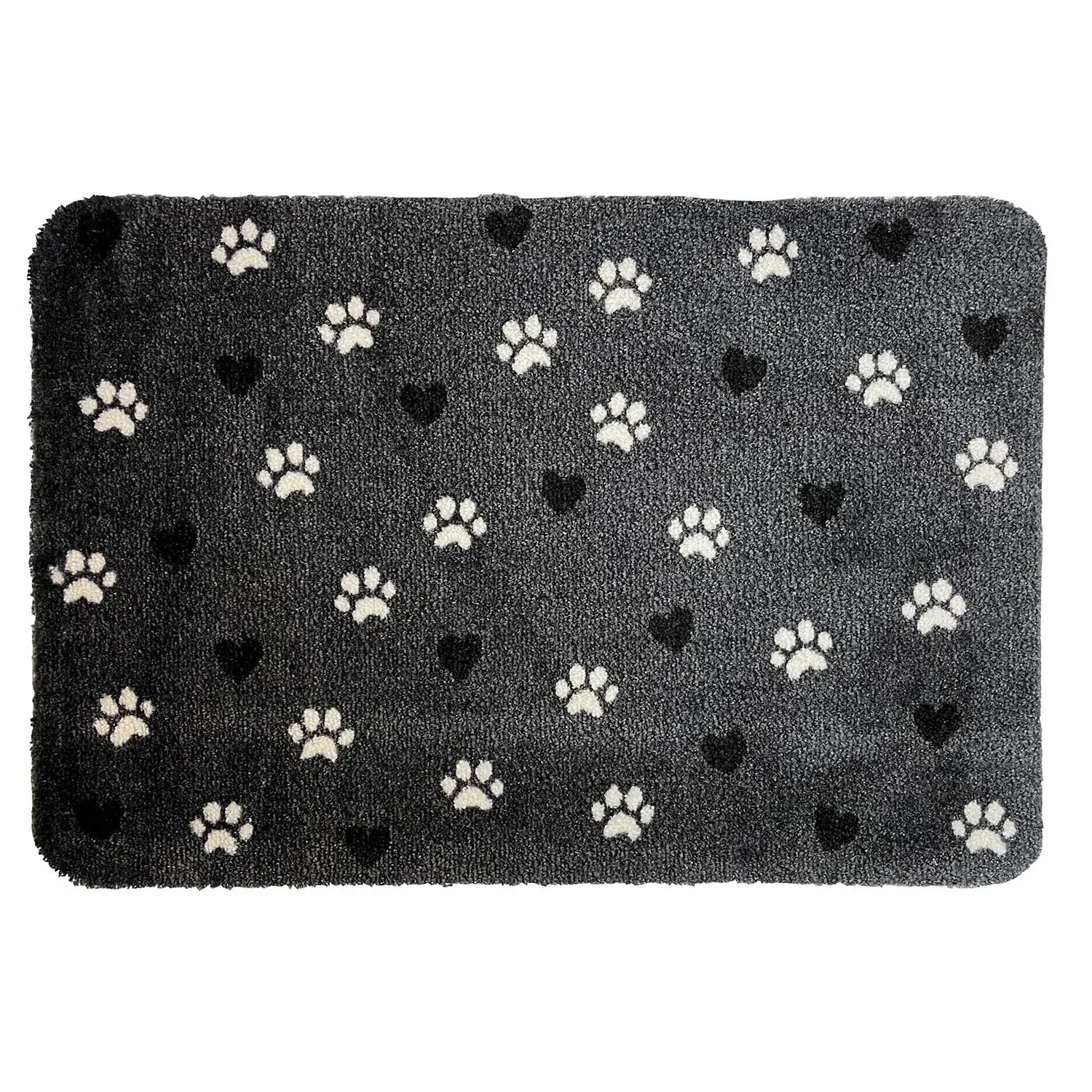 Super Soft Floor Mat - Paw and Hearts