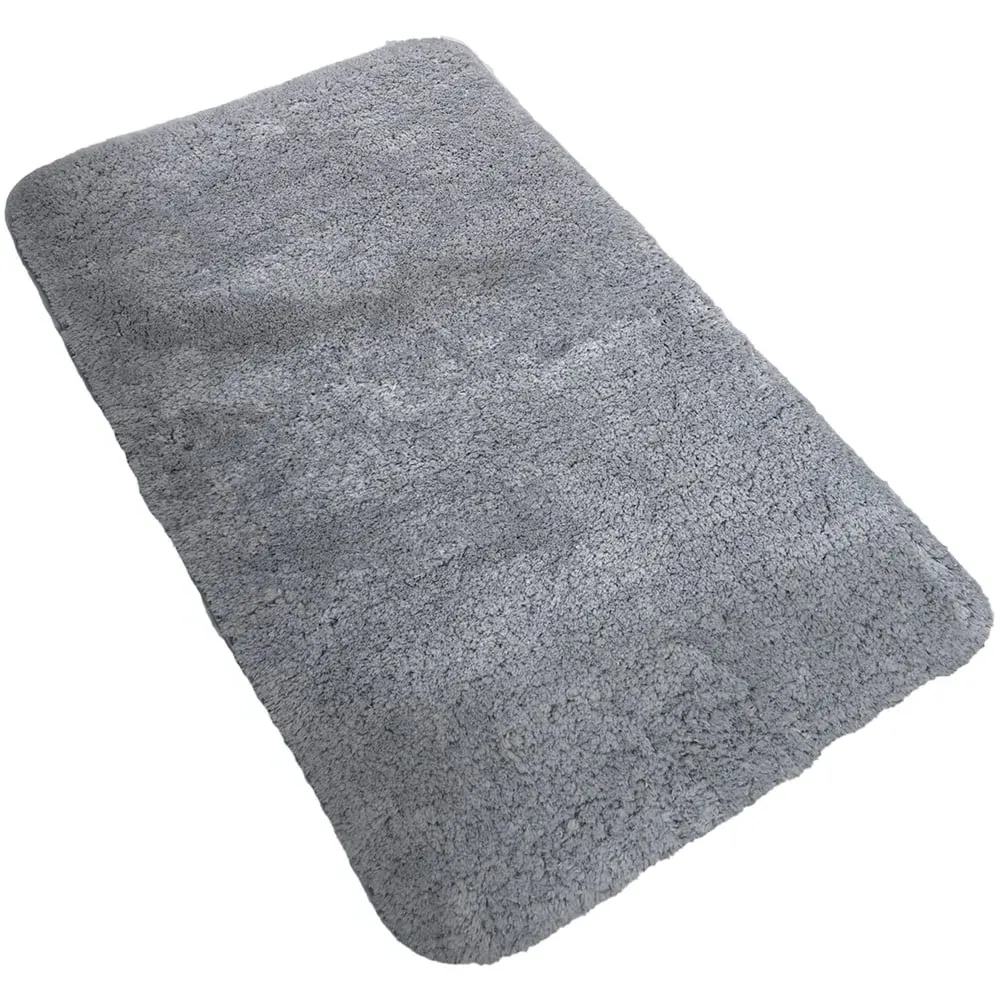 Supersoft Bath Mat - Silver, Polyester
