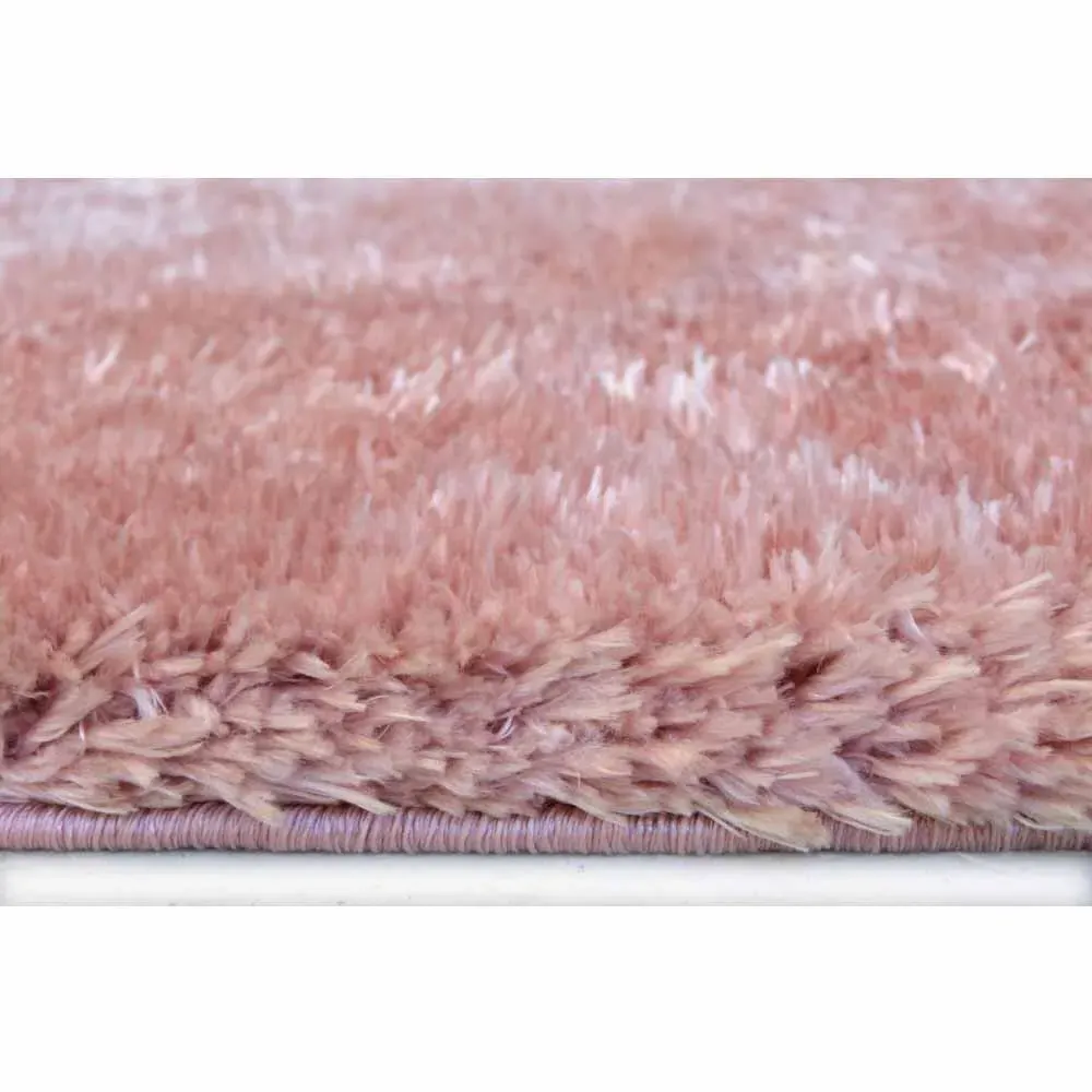Supersoft Shaggy Rug - Blush, Polyester