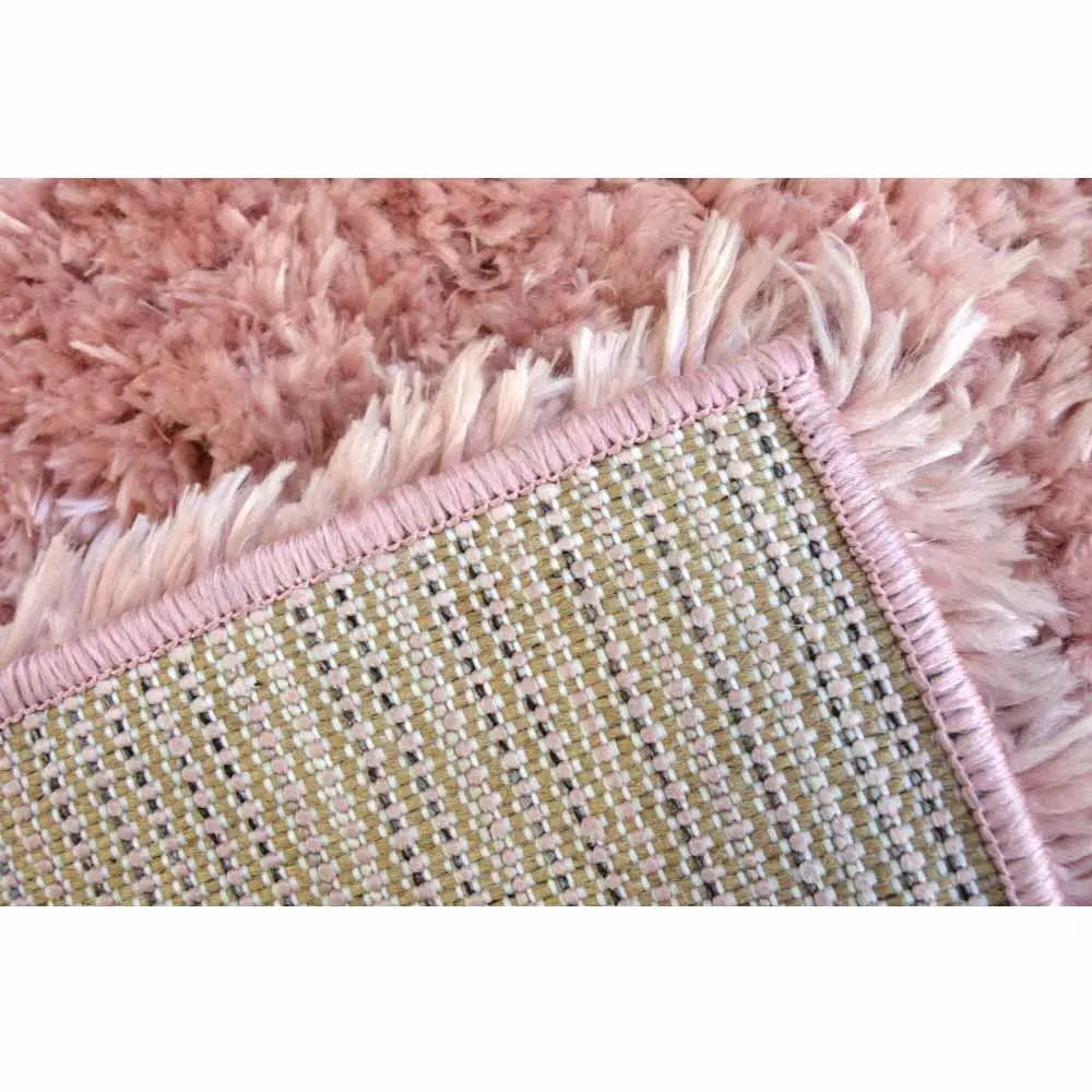 Supersoft Shaggy Rug - Blush, Polyester