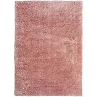 Supersoft Shaggy Rug - Blush, Polyester