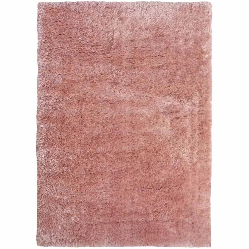 Supersoft Shaggy Rug - Blush, Polyester
