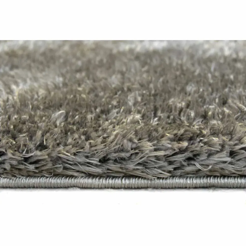 Supersoft Shaggy Rug - Grey, Polyester