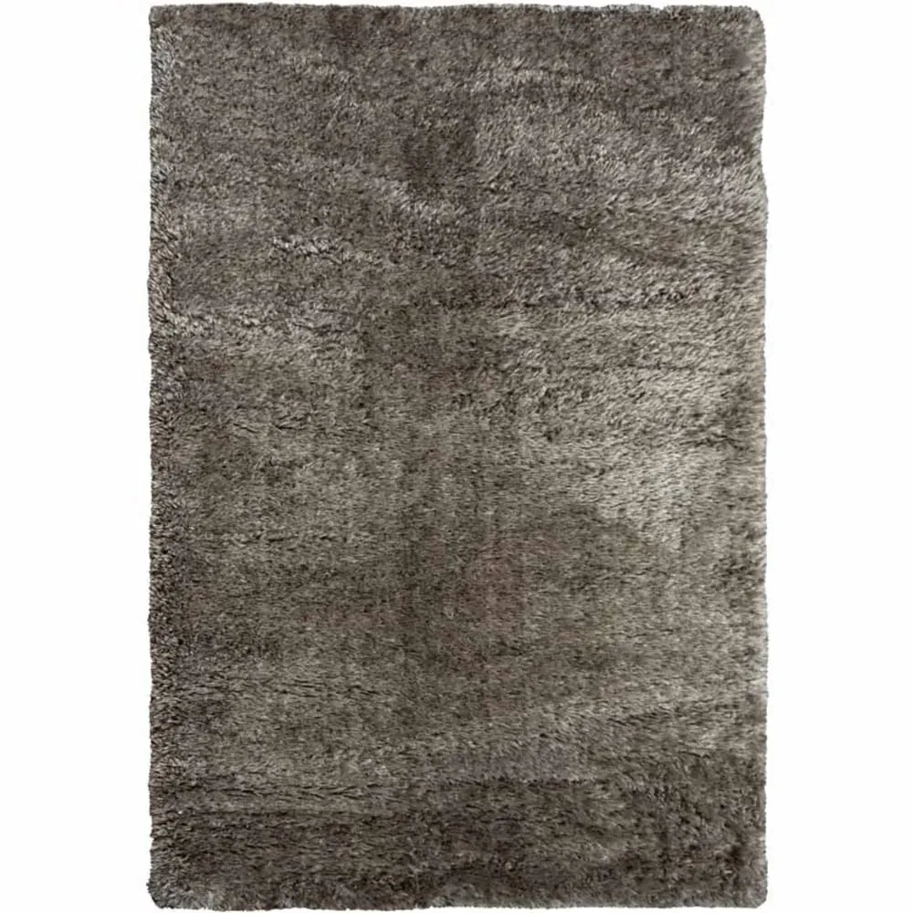 Supersoft Shaggy Rug - Grey, Polyester