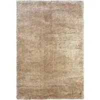 Supersoft Shaggy Rug - Natural, Polyester