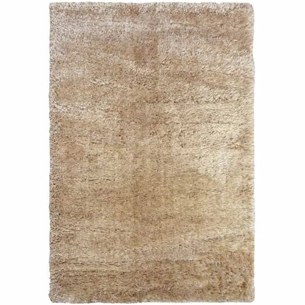 Supersoft Shaggy Rug - Natural, Polyester