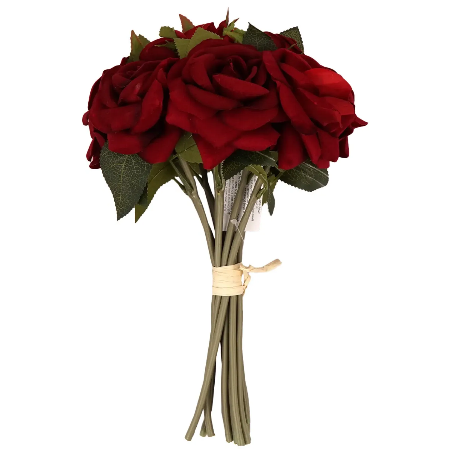 Supreme Handtied Artificial Rose Bouquet - Red