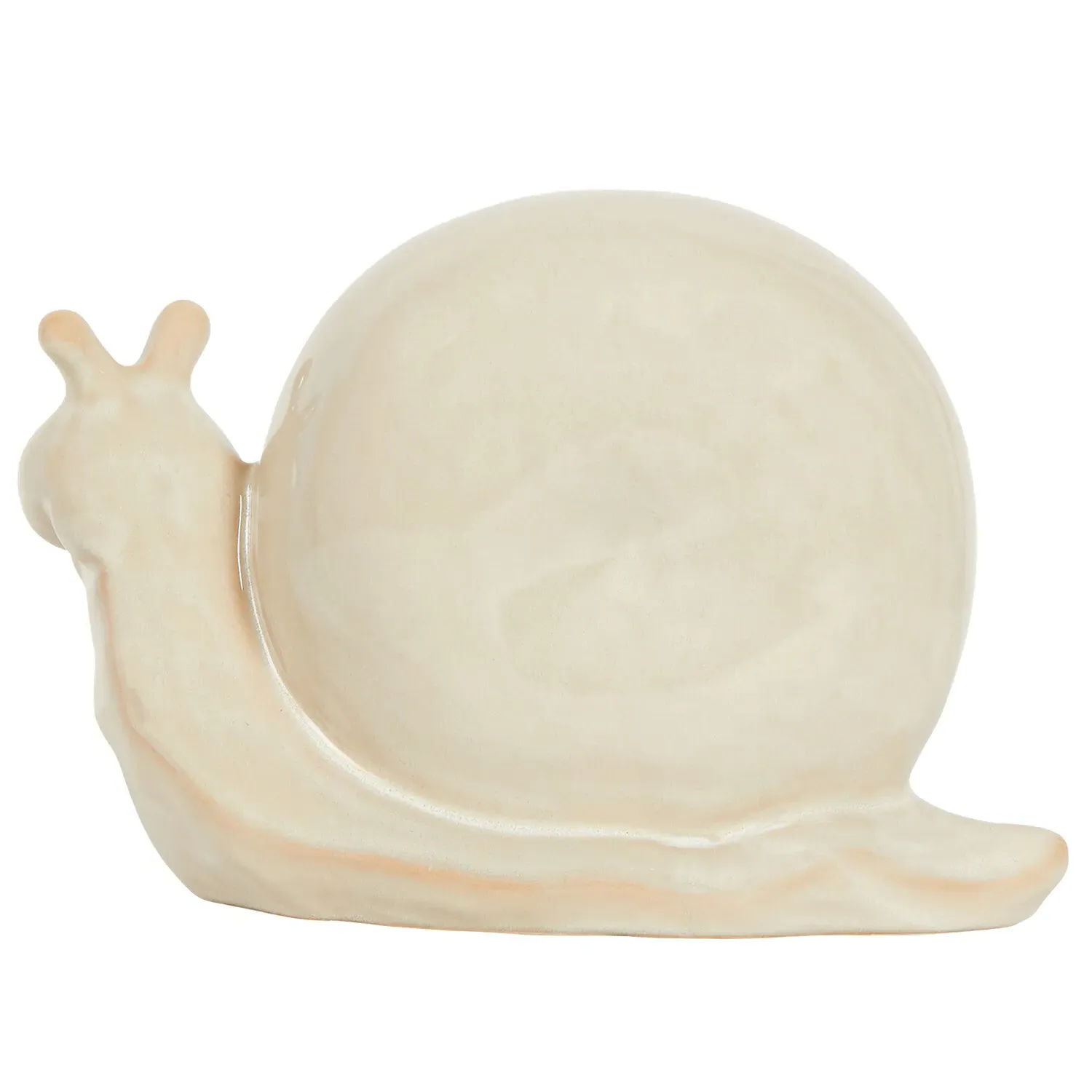Susie the Snail Decorative Figurine - Cream, Ceramic