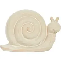 Susie the Snail Decorative Figurine - Cream, Ceramic