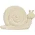 Susie the Snail Decorative Figurine - Cream, Ceramic