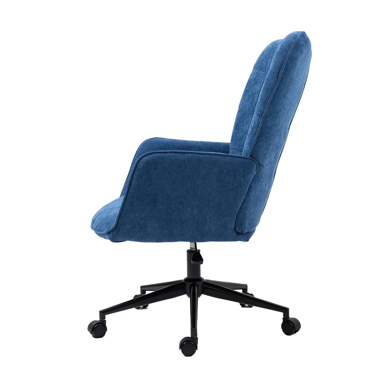 Sutton Swivel Office Chair - Blue, Corduroy