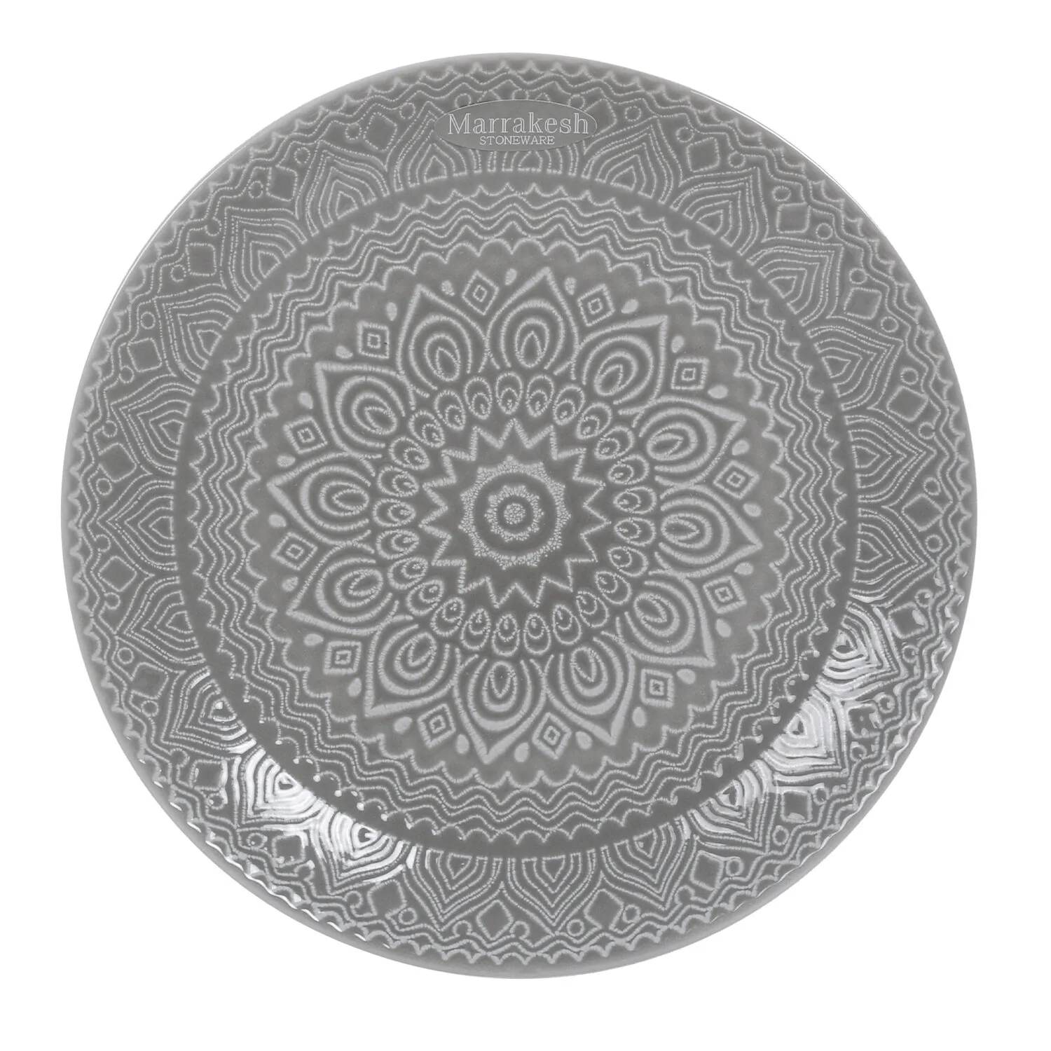 Swirl Stoneware 7.5" Side Plate - Grey image