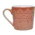 Swirl Stoneware Mug 4 Pack - Terracotta