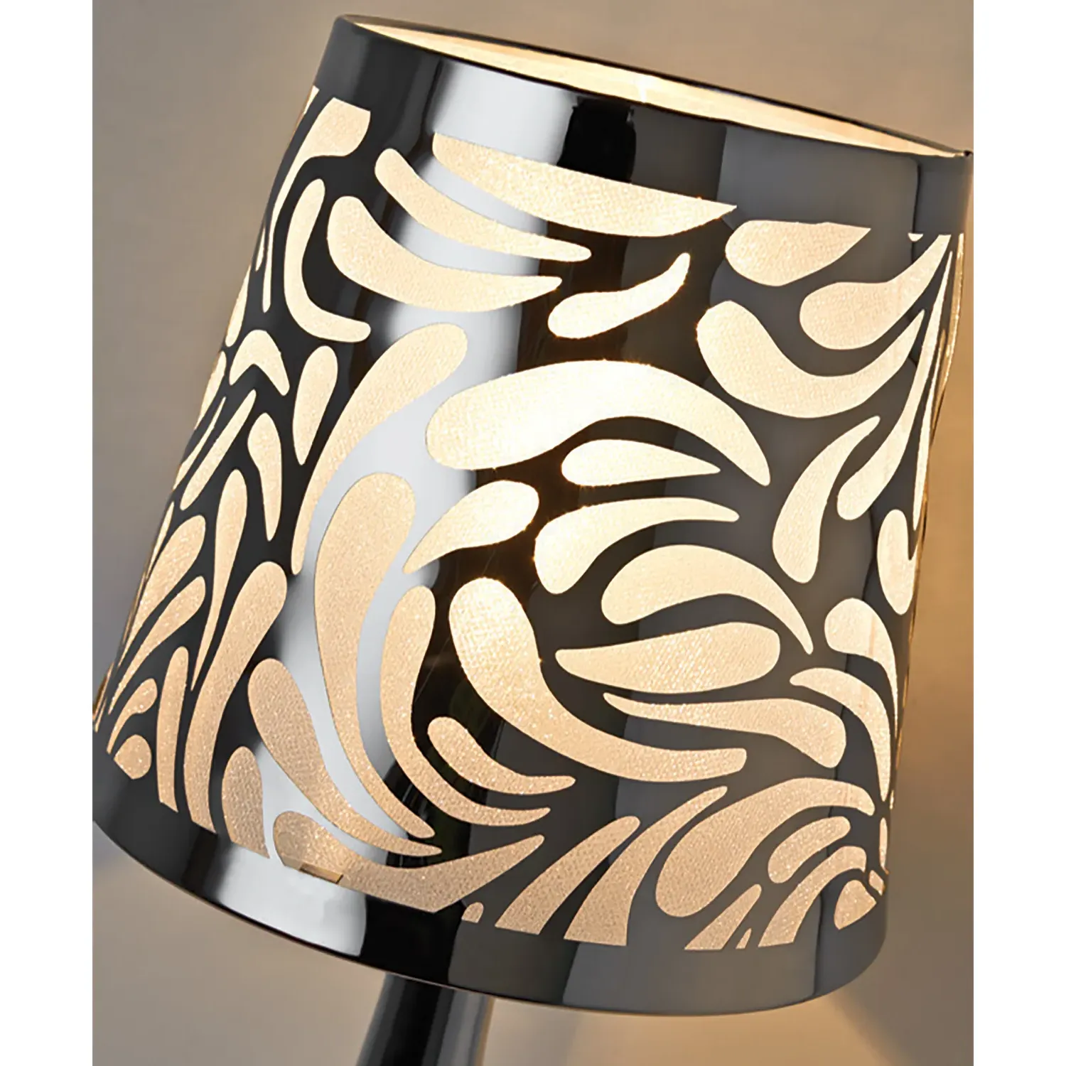 Swirl Touch Table Lamp - Silver