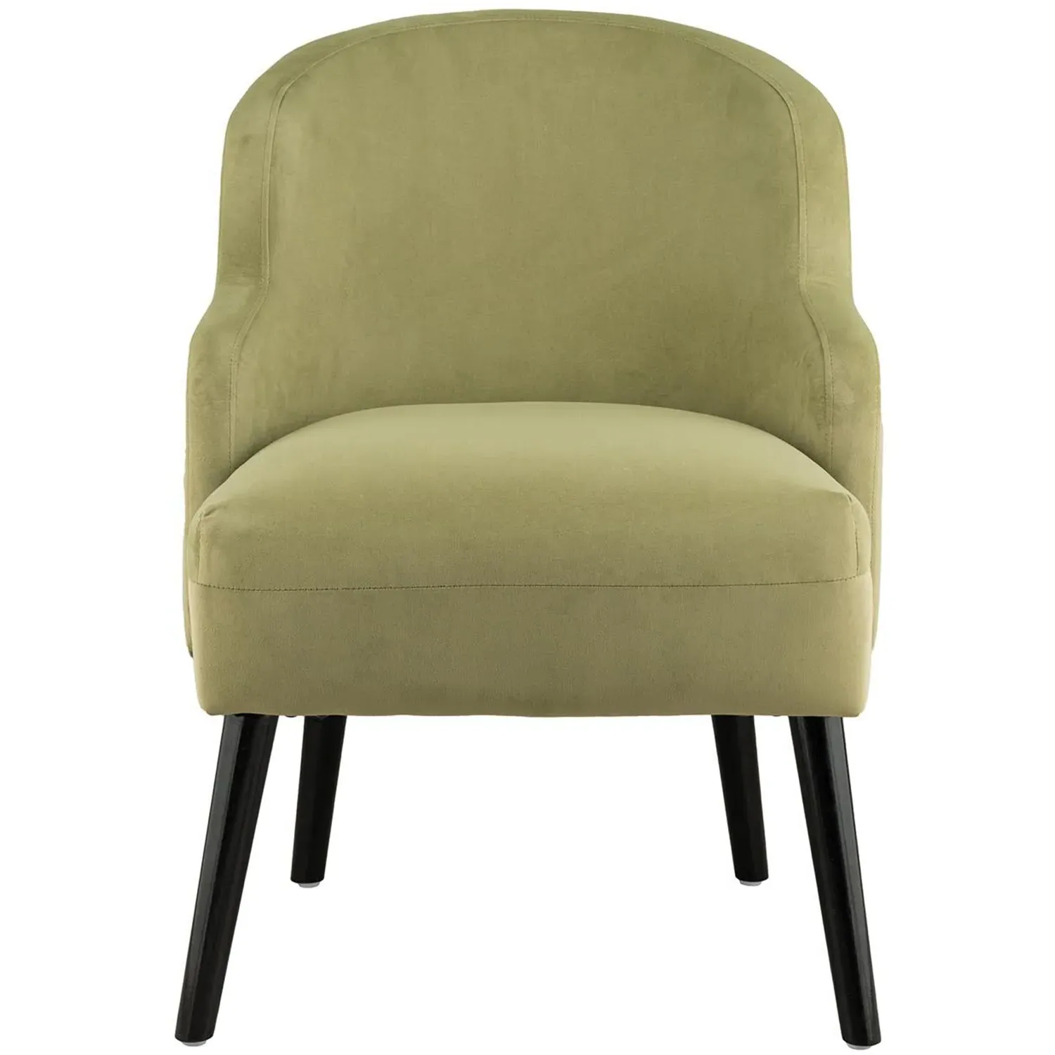 Talia Accent Chair - Green, Velvet