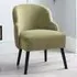 Talia Accent Chair - Green, Velvet