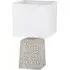 Talia Square Table Lamp - White